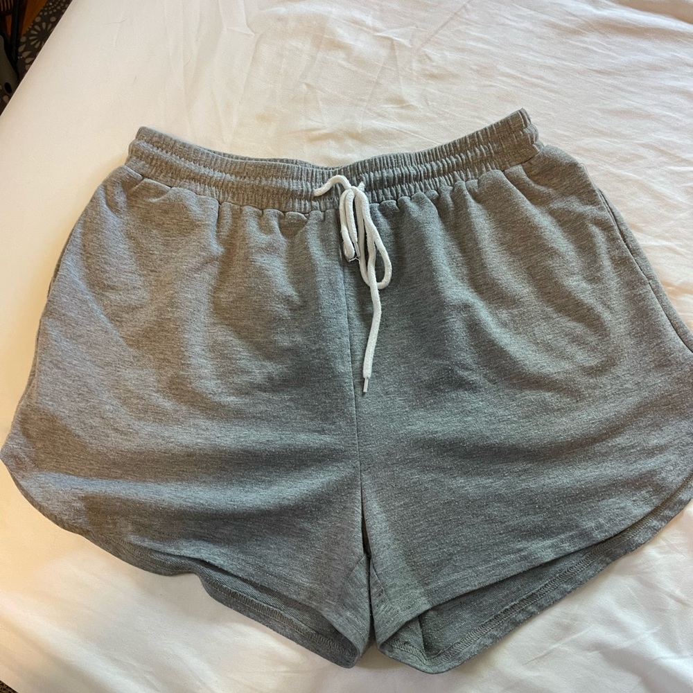 Shein Curve Grey Sweat Shorts Size XL